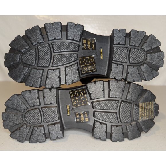 NWT London Rag Mallow Chunky Knit Boots Black | 7 - Picture 6 of 7